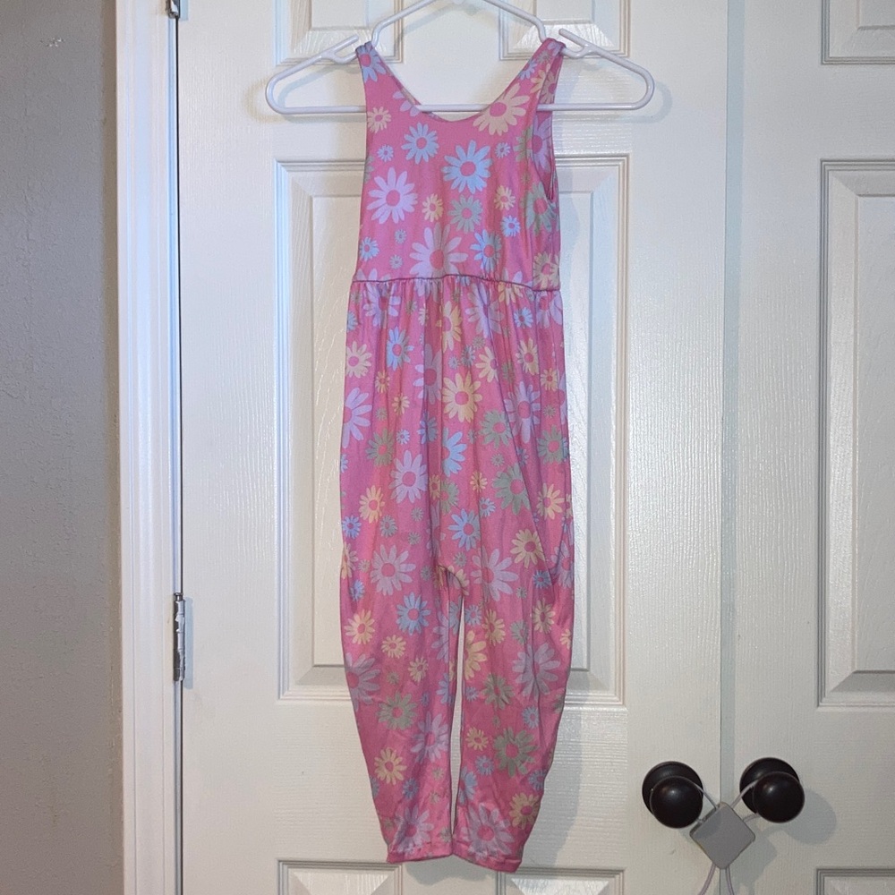 Pink Floral Jumpsuit